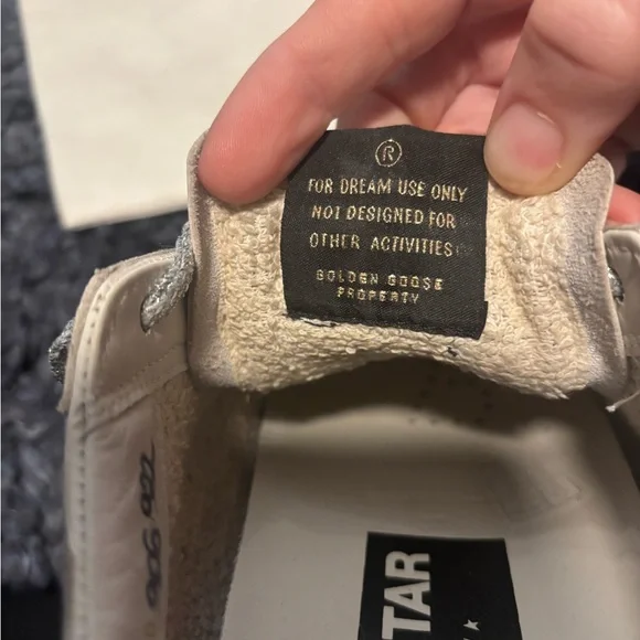 Golden Goose private edition White and Silver Sneakers women size 7 - Picture 6 of 11